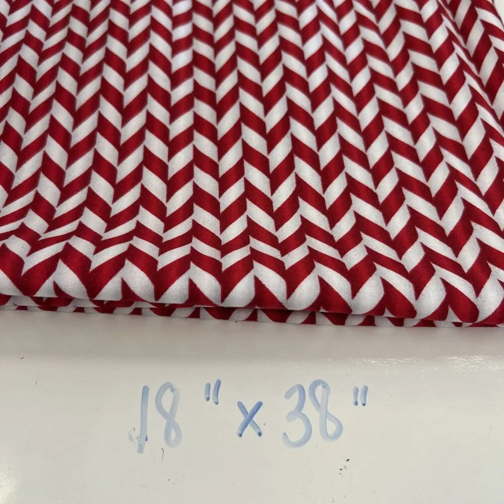 Cotton Quilting Fabric Bundle Christmas Holiday Plaid Stripes Lot 4 Pieces